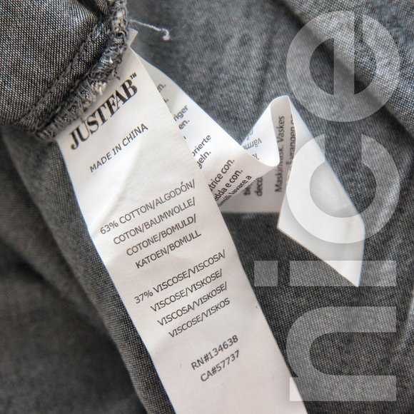 JUSTFAB LONG DENIM SHIRT - Picture 8 of 8